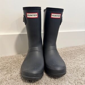 Hunter Two Tone Black and Gray Waterproof Boots